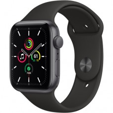 Apple Watch SE A2352 (MYDT2LL/A) GPS 44mm Sport Band (Space Gray Aluminum, Black)