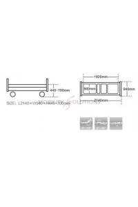 Three Function Electric ICU Bed with Standard Accessories